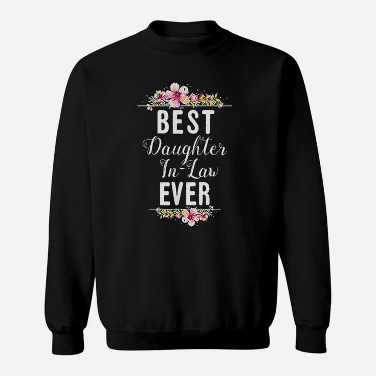 Best Daughter In Law Ever Floral Design Family Matching Gift Sweat Shirt