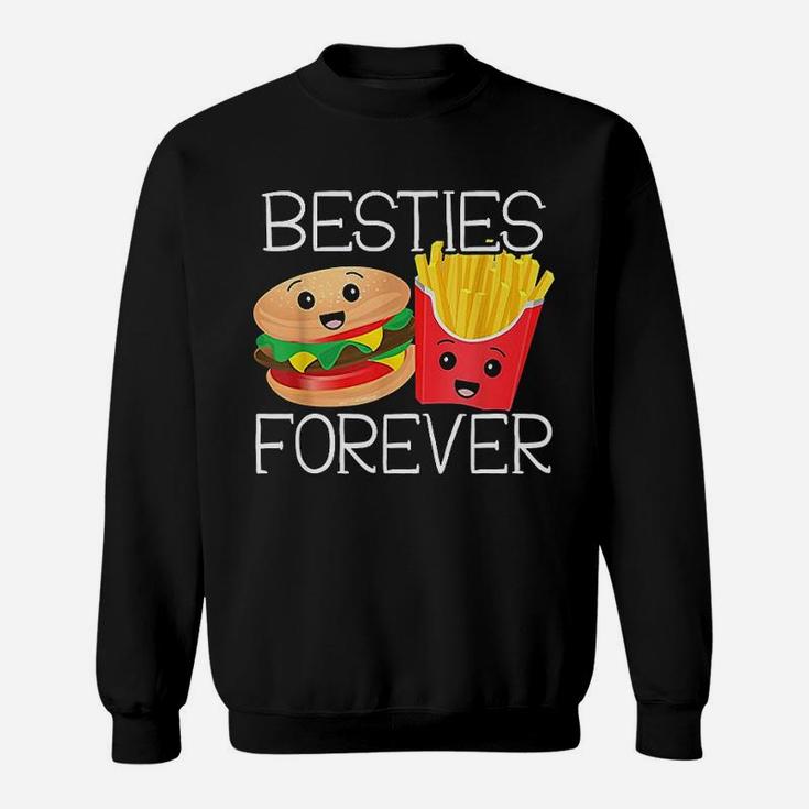 Besties Forever Hamburger French Fries Best Friends Sweat Shirt