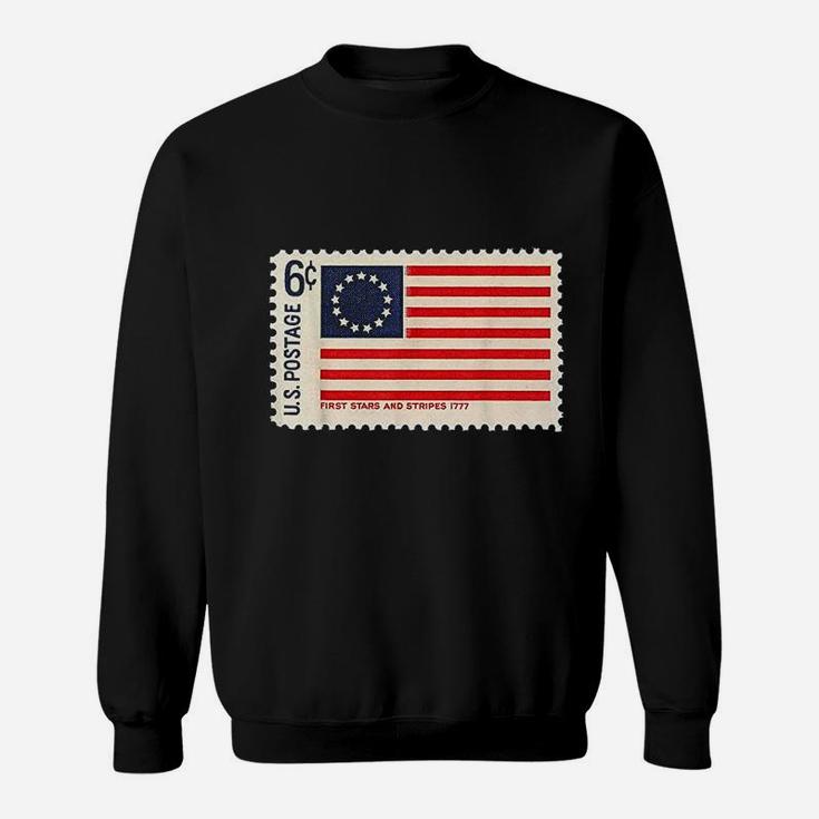 Betsy Ross American Us Flag Usa Revolutionary Slavery Stamp Sweat Shirt