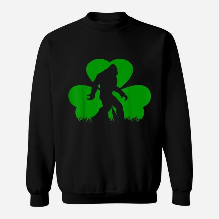 Bigfoot Clover Leaf St Patricks Day Irish Sweat Shirt
