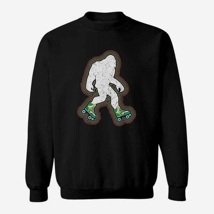 Bigfoot Skates Sasquatch Gift Clothes Vintage Roller Skating Sweat Shirt