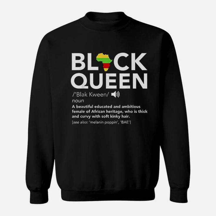 Black and Educated BAE Pride Melanin Queen Adult Long Sleeve