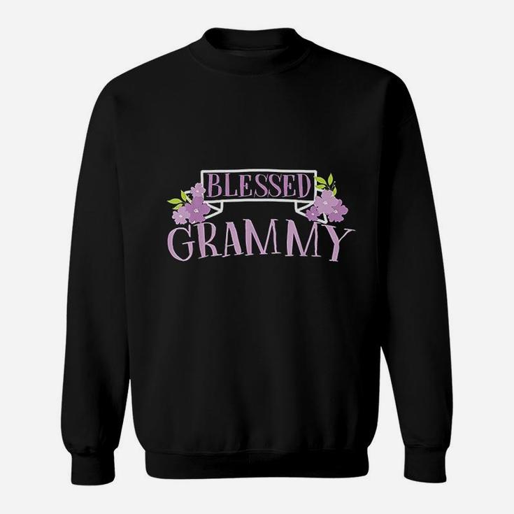 Blessed Grammy Flowers Inspirational Grandma Mothers Day Sweat Shirt