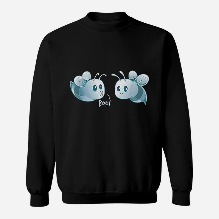 Boo Bees Halloween Ghost Bee Here For The Boos Sweat Shirt