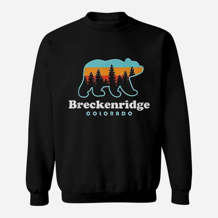 Breckenridge Colorado Bear Mountains Trees Sweat Shirt