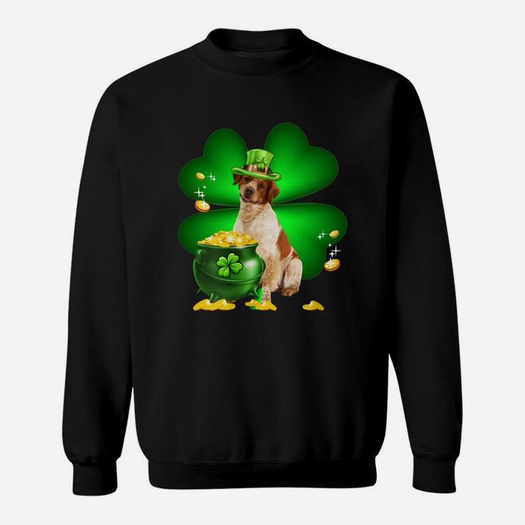 Brittany Shamrock St Patricks Day Irish Great Dog Lovers Sweat Shirt