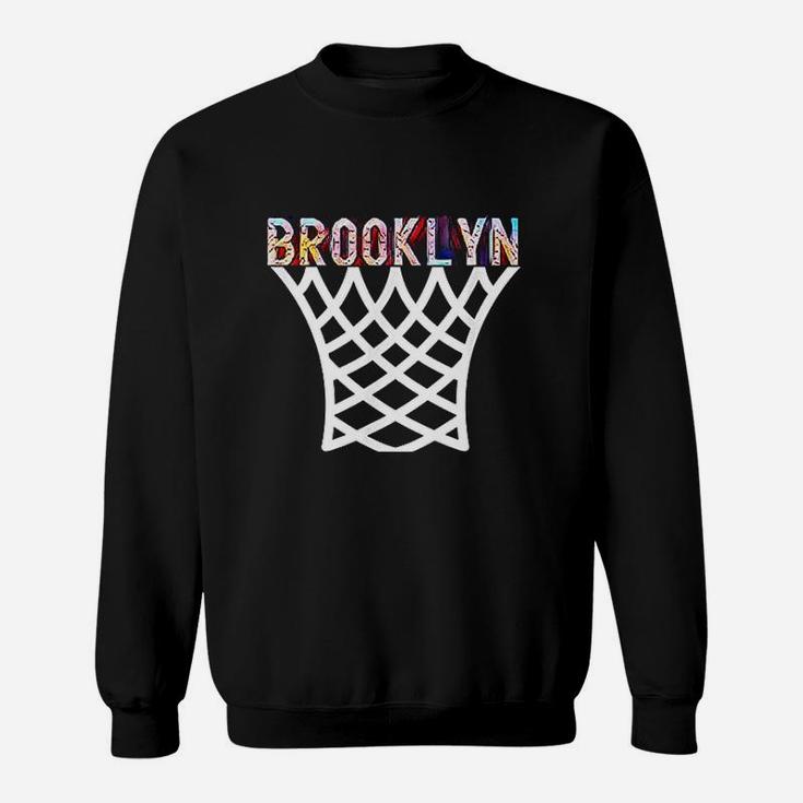 Brooklyn Basketball Game Nets Fan Retro Vintage Bball Sport Sweat Shirt