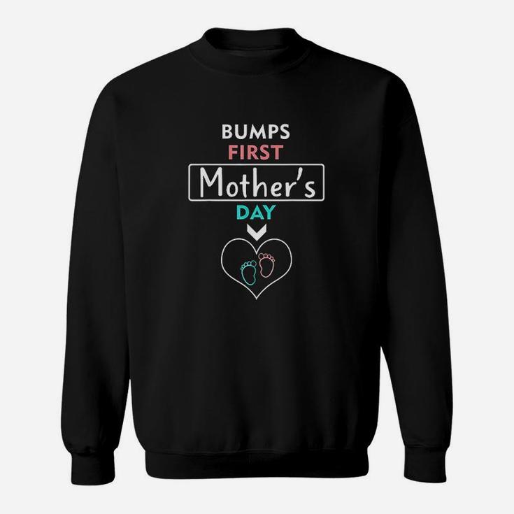 Bumps First Mothers Day New Mom Expecting Baby Sweat Shirt