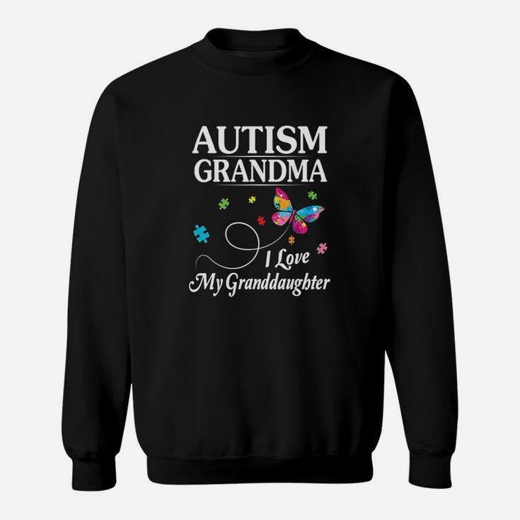Butterfly Grandma I Love My Granddaughter Hope Sweat Shirt