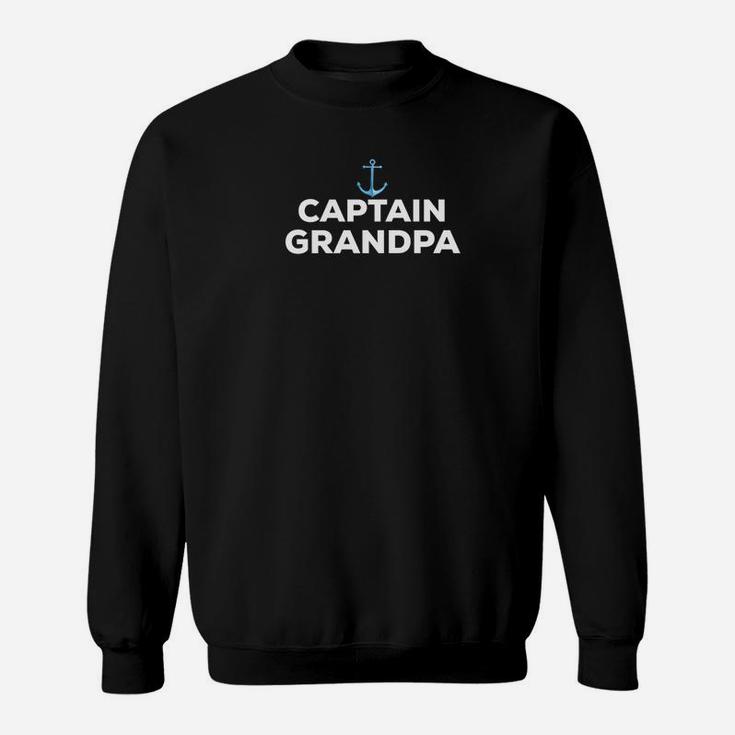 Captain Grandpa Fathers Day Summer Boat Gift Sweat Shirt