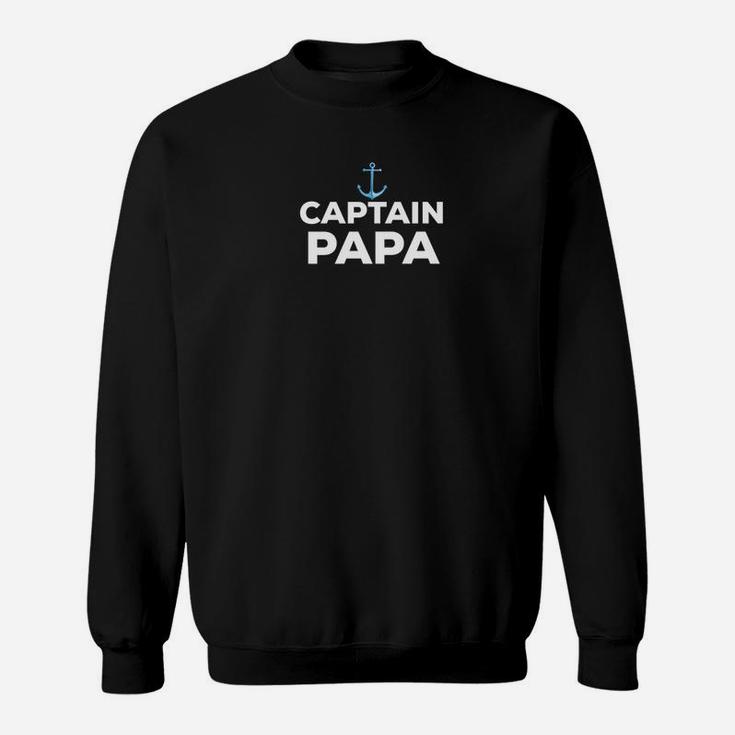 Captain Papa Fathers Day Summer Boat Gift Sweat Shirt