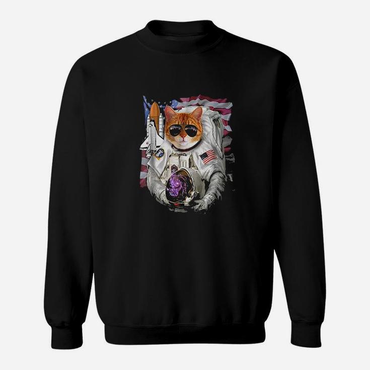 T-Shirt, Cat As Pilot Astronaut, Space Shuttle Commander T-Shirt, Cat As Pilot Astronaut, Space Shuttle Commander
