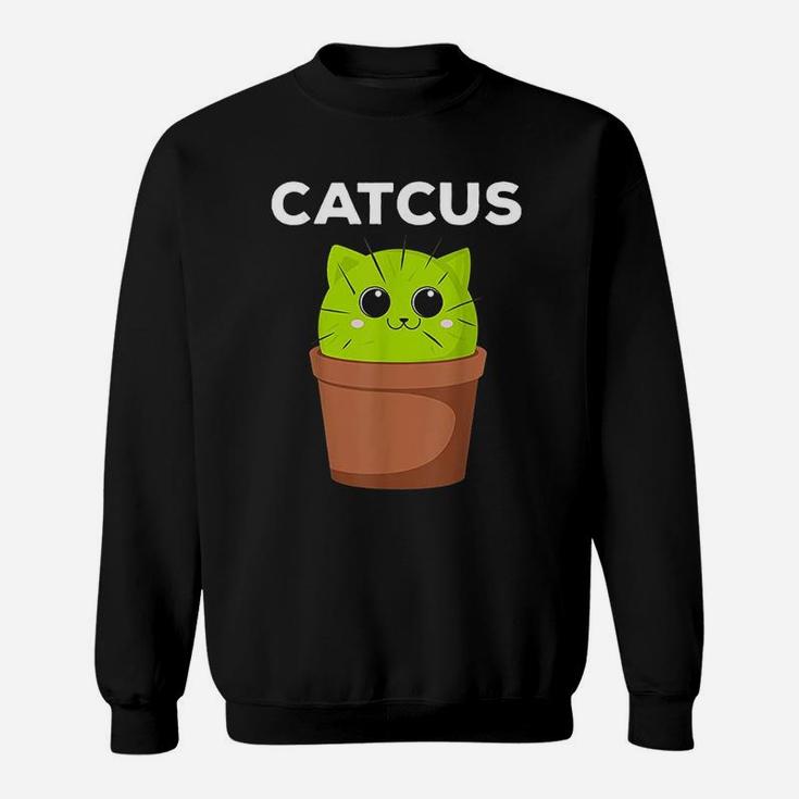 Catcus Funny Cat Pun Gift For Cat Moms Sweat Shirt