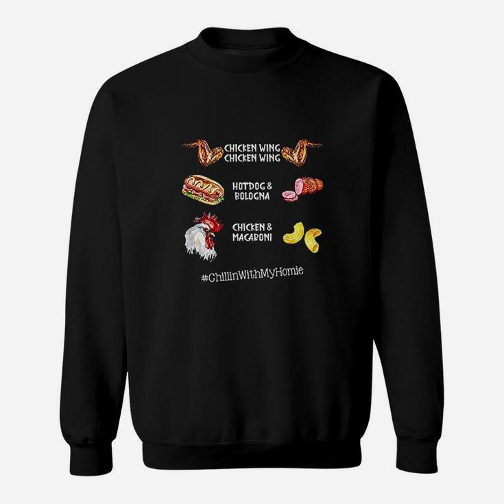 Chicken Wing Chicken Wing Hot Dog And Bologna Sweat Shirt