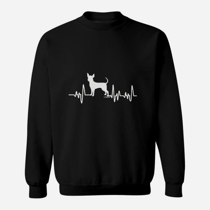 Chihuahua Gifts Dog Lover Heartbeat Chihuahua Sweat Shirt