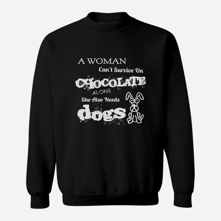 Chocolate And Dogs Sweat Shirt