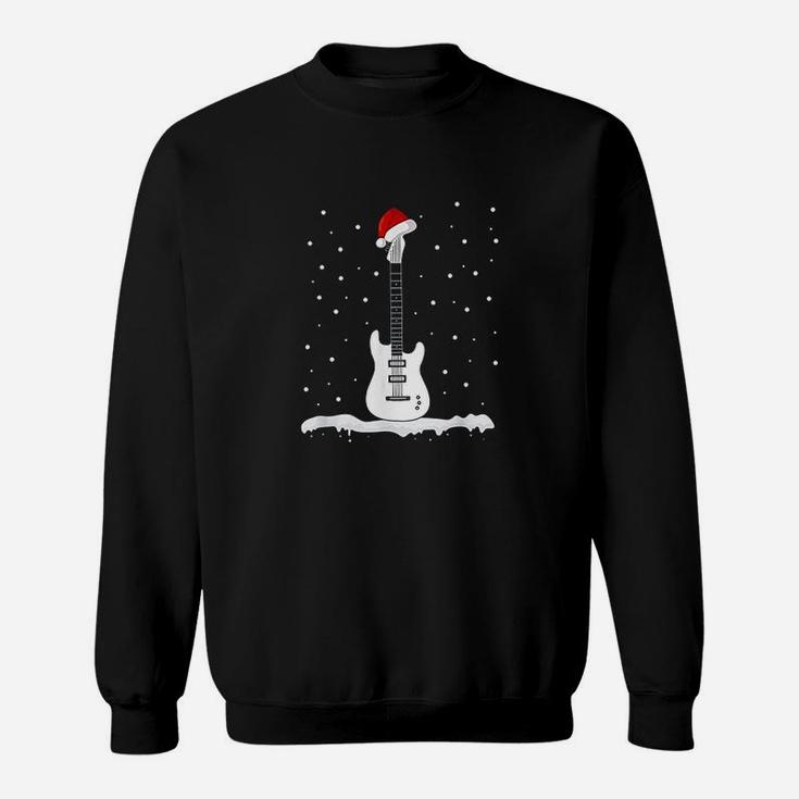 Christmas Bass Guitar Santa Bass Guitar Player Sweat Shirt