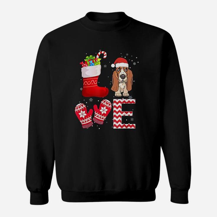 Christmas Basset Hound Lover Gifts Basset Hound Sweat Shirt