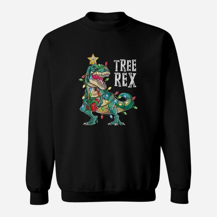Christmas Dinosaur Tree Rex Pajamas Men Boys Kids Xmas Gifts Sweat Shirt
