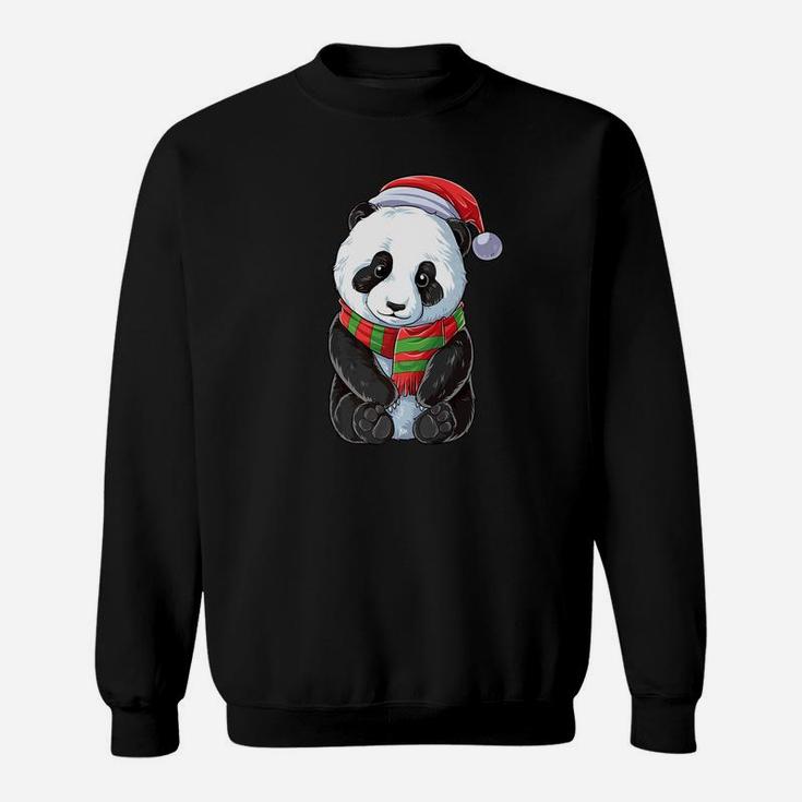 Christmas Panda Santa Hat Pandas Bear Xmas Gifts Sweat Shirt