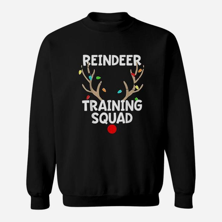 Christmas Running Reindeer Training Squad Matching Sweat Shirt