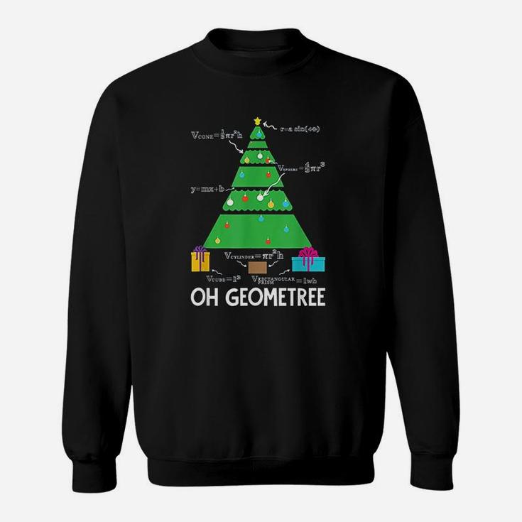 Christmas Tree Geometree Geometry Funny Math Teacher Sweat Shirt