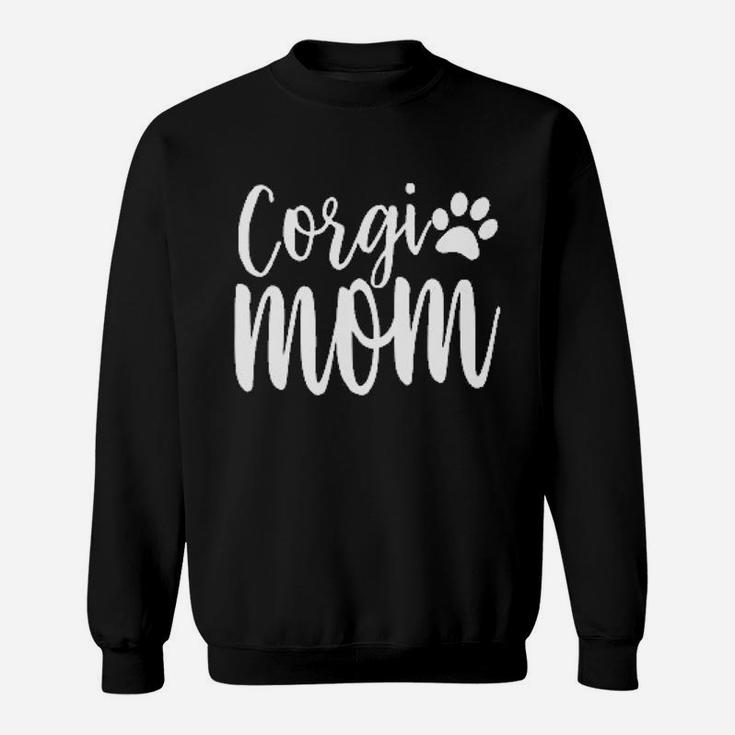 Corgi Mom Dog Lover Printed Ladies Sweat Shirt