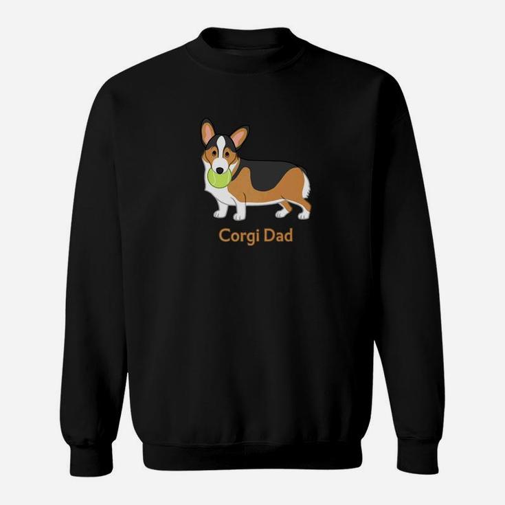 Cute Black Tan Pembroke Welsh Corgi Dad Dog Lover Sweat Shirt