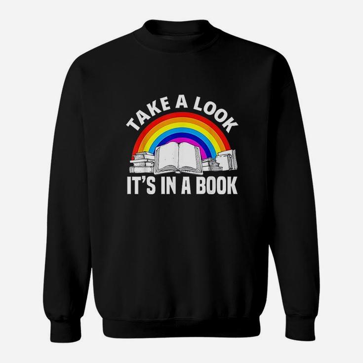 Cute Book Reader Rainbow Book Sweat Shirt
