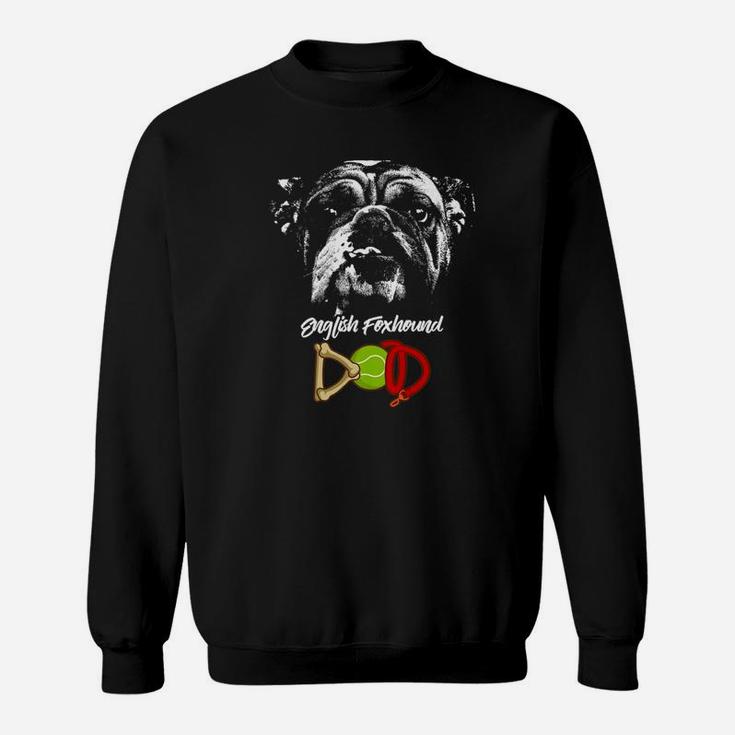 Cute English Bulldog Dad, christmas dog gift, gifts for dog owners, dog gifts Sweat Shirt