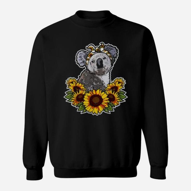 Cute Love Koala Bear Gift Sunflower Decor Koala Sweat Shirt