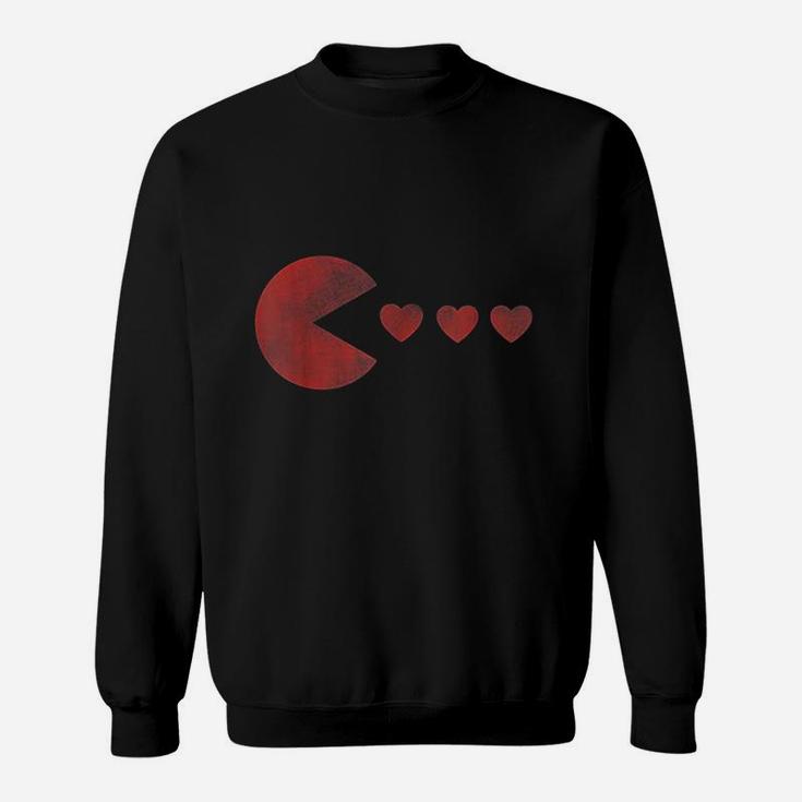 Cute Valentines Day Gift For Kids Girls Boys Gamer Hearts Sweat Shirt
