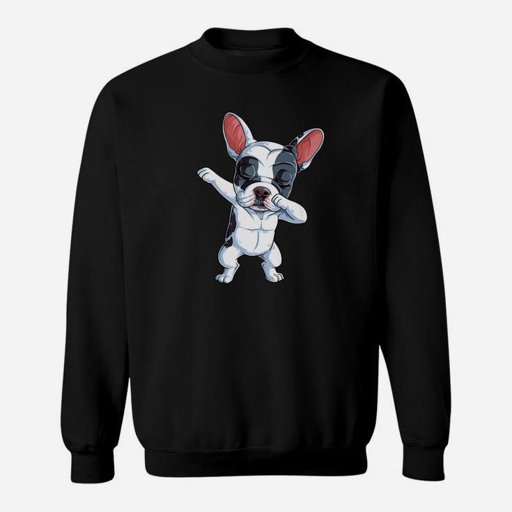 Dabbing French Bulldog Kids Boys Dog Lover Dab Gift Sweat Shirt
