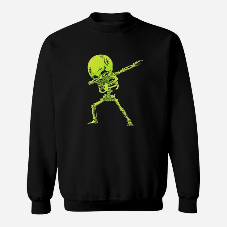Dabbing Skeleton Kids Halloween Zombie Dab Sweat Shirt