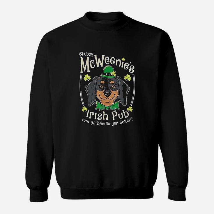 Dachshund St Patricks Day Mcweenie Irish Pub Sweat Shirt