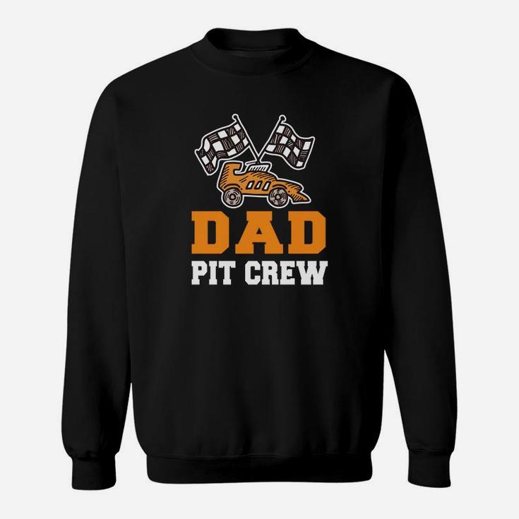 Daddy Birthday Pit Crew Car Race Theme Bday Party Sweat Shirt