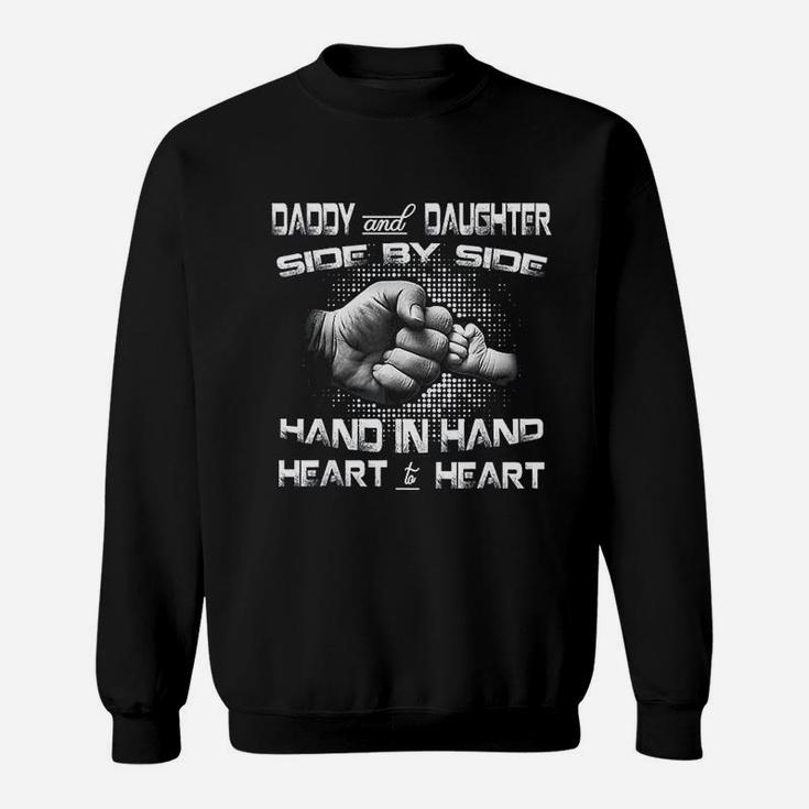 Daddy Daughter Fist Bump Fathers Day Cute Family Dad Gift Sweat Shirt