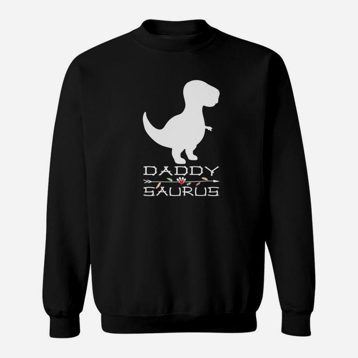Daddysaurus Rex Funny Fathers Day Gift Idea For Daddy Premium Sweat Shirt