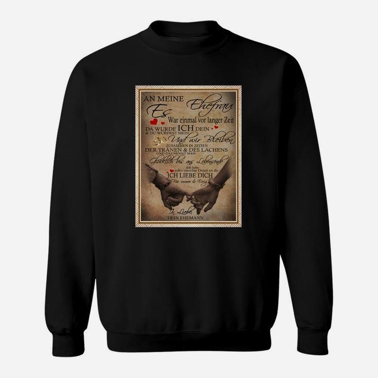 Decke für Ehefrau als Valentinstag & Geburtstagsgeschenk, Liebe Design Sweatshirt