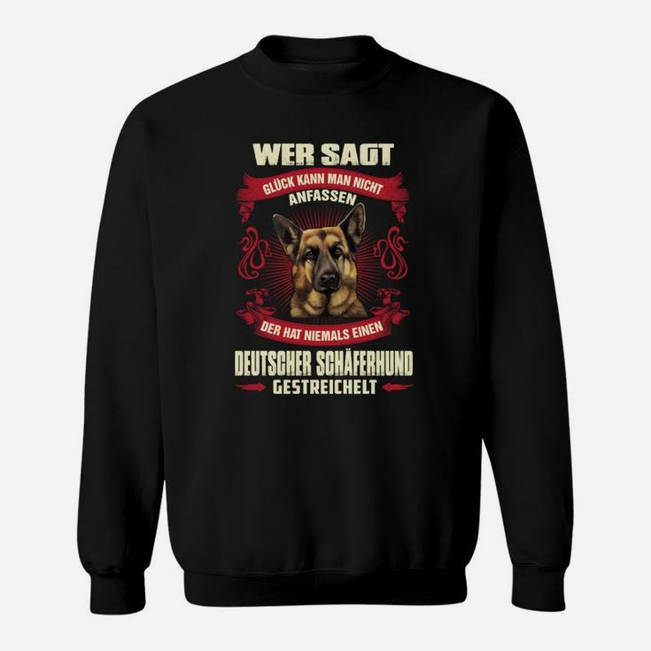 Deutscher Schäferhund Liebhaber Sweatshirt, Stolzes Haustier-Design