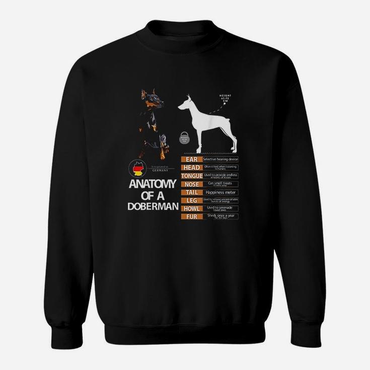 Doberman Dog Anatomy Mom Grandma Sweat Shirt
