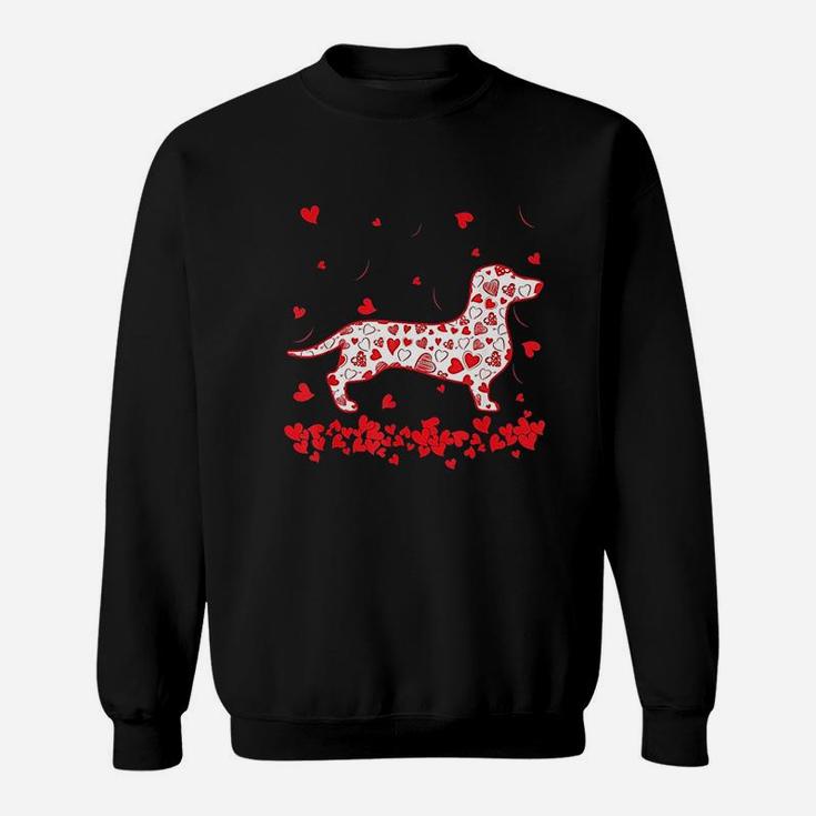 Dog Dad Dog Mom Gifts Dachshund Valentines Day Sweat Shirt