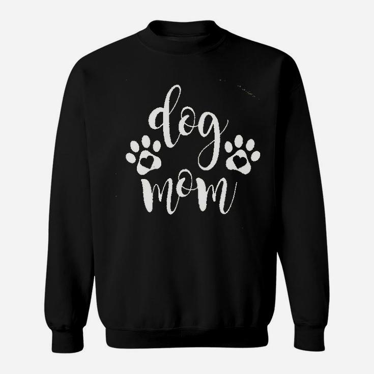 Dog Mom Design Print Sweat Shirt