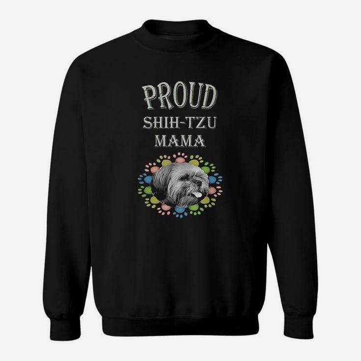 Dog Mom Gifts Cute Funny Quote Mama Shihtzu Sweat Shirt