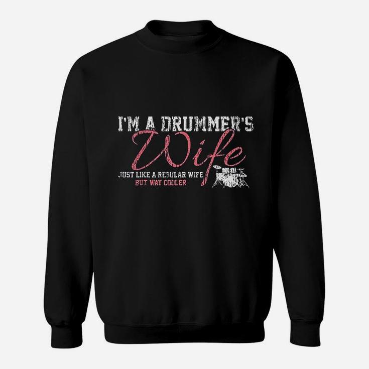 Drums Drummers Wife Vintage Gift Drum Lover Sweat Shirt