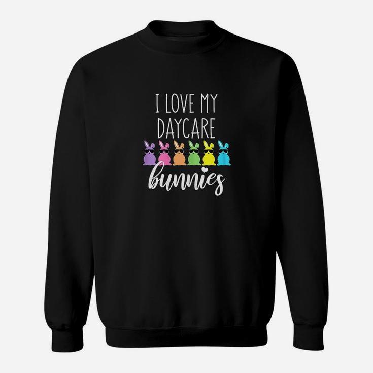 Easter Gift For Teacher Provider I Love My Daycare Bunnies Sweat Shirt