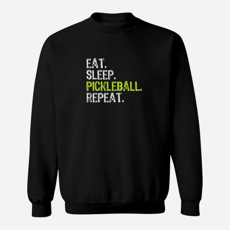 Eat Sleep Pickleball Repeat Player Funny Cool Gift Christmas Sweat Shirt