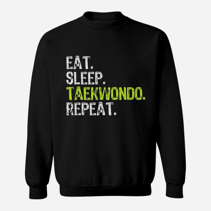 Eat Sleep Taekwondo Repeat Funny Cool Lover Gift Christmas Sweat Shirt