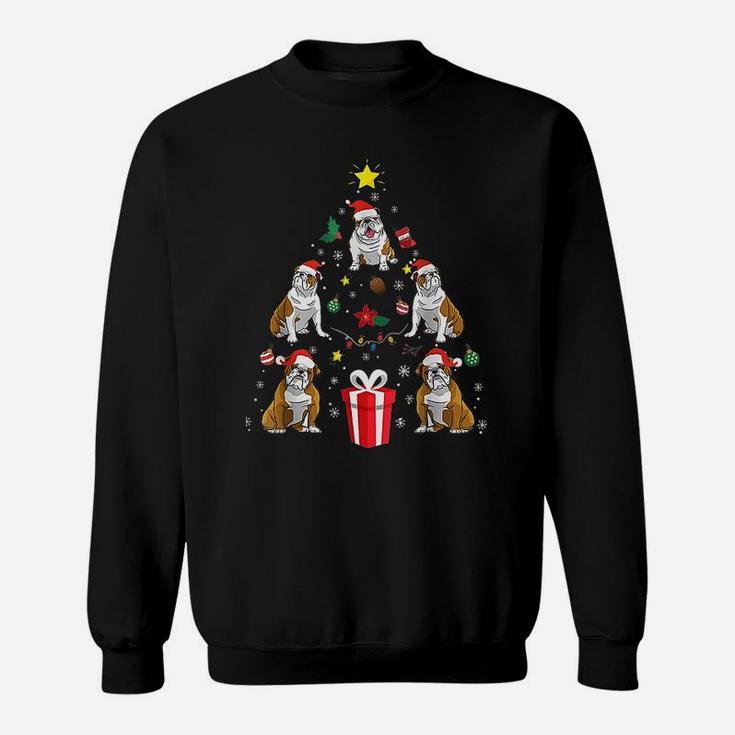 English Bulldog Christmas Ornament Sweat Shirt