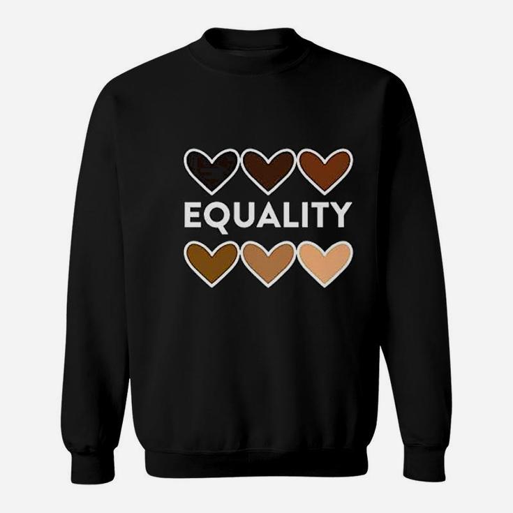 Equality Hearts Civil Rights Equal Graphic Sweatshirt